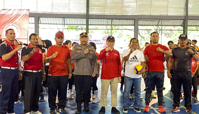Diikuti 12 Kecamatan, Dispora Kukar Gelar Kejuaraan Bola Voli Bupati Cup 2023