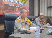 Polres Kukar Gelar Press Rilise Akhir Tahun, Paparkan Capaian Kinerja 2023