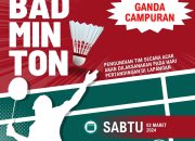 Meriahkan HPN 2024, PWI Kukar Bakal Gelar Pertandingan Bulutangkis Antar Wartawan