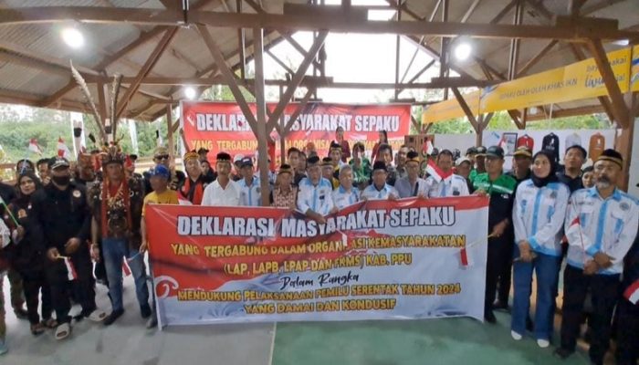 Deklarasi Ormas di PPU untuk Pelaksanaan Pemilu Damai 2024