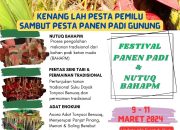 Festival Panen Padi dan Nutuq Baham jadi Kalender Event Dispar, Bakal Kembali Digelar Maret 2024
