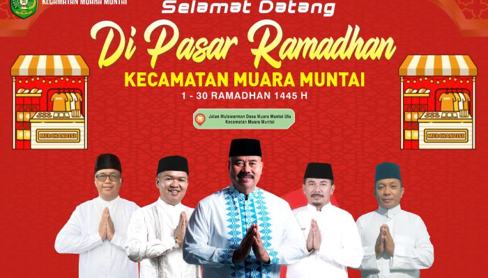 Fasilitasi UMKM, Pemerintah Kecamatan Muara Muntai Gelar Pasar Ramadhan