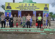 Beri Rasa Aman, Polres Paser Bersama Petugas Gabungan Siaga Pengamanan Jalur Mudik Lebaran