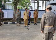 Sekda Kukar Pimpin Apel dan Pelepasan Kegiatan Pembinaan Fisik Anggota Satpol PP