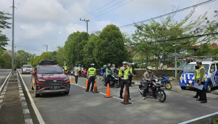 Tingkatkan Kepatuhan Masyarakat, Sat Lantas Polres Bontang Laksanakan Penertiban Pajak Kendaraan Bermotor