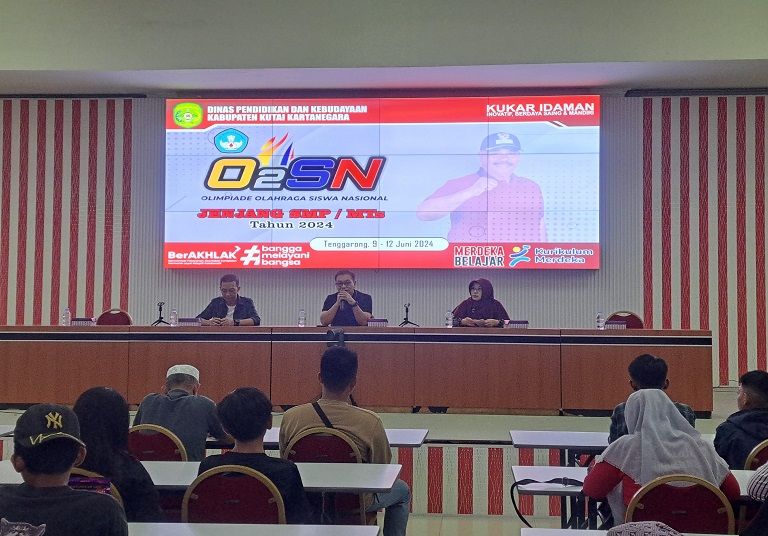 Lomba Olimpiade Olahraga Siswa Nasional (O2SN) Jenjang Sekolah Menengah Pertama (SMP) se-Kukar 2024.