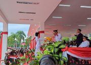 Walau Diguyur Hujan, Upacara Peringatan HUT Republik Indonesia ke-79 di Kukar Berjalan Sukses