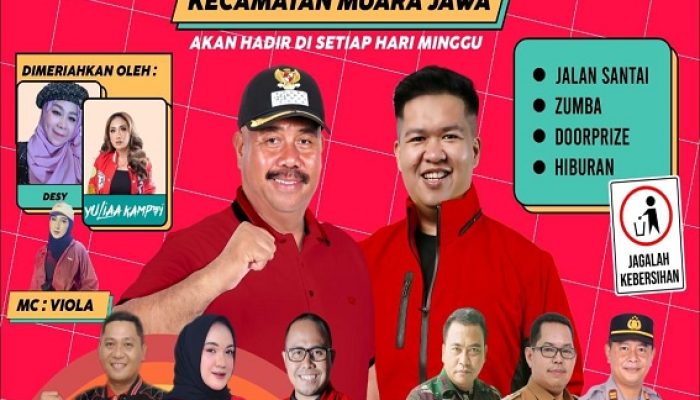 Perdana Car Free Day di Muara Jawa, Wabup Kukar Ajar Masyarakat Budayakan Berolahraga