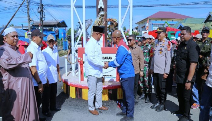 Dukung Penataan Kota, PT Pertamina Hulu Sanga Sanga dan Pemkab Kutai Kartanegara Resmikan Tugu Anggana