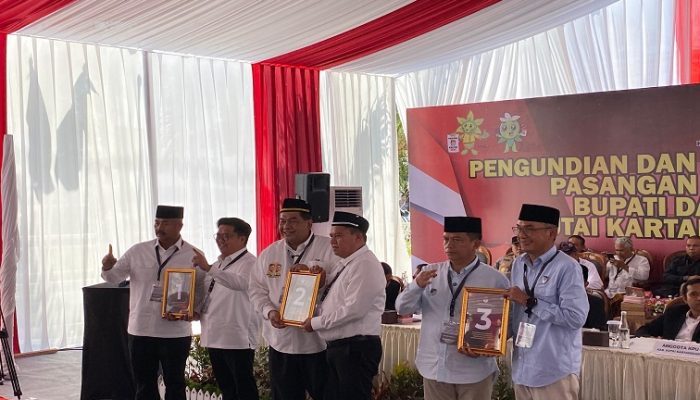 Pilkada Kukar: Edi-Rendi Nomor Urut 1, AYL-AZA Nomor 2 dan Dendi-Alif Nomor 3