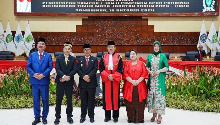 Pimpinan DPRD Kaltim Resmi Dilantik
