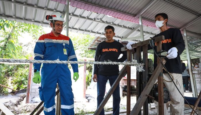 Program CSR Balanipa PT Pertamina Hulu Sanga Sanga Dukung Inovasi Pemanfaatan Limbah Tali Kapal di Muara Badak