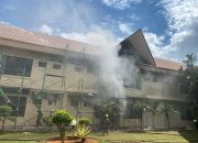 Gedung A DPRD Kutai Kartanegara Terbakar