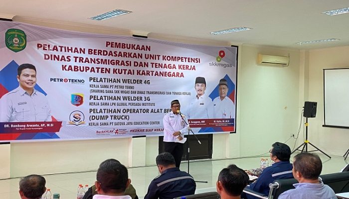 Distransnaker Kukar Gelar Tiga Pelatihan Berdasarkan Unit Kompetensi