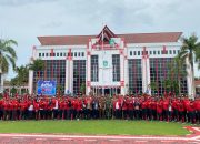 Sekda Lepas Kontingen Kabupaten Kukar dalam PORPROV KORPRI III/2024 Kaltim di Kabupaten Paser