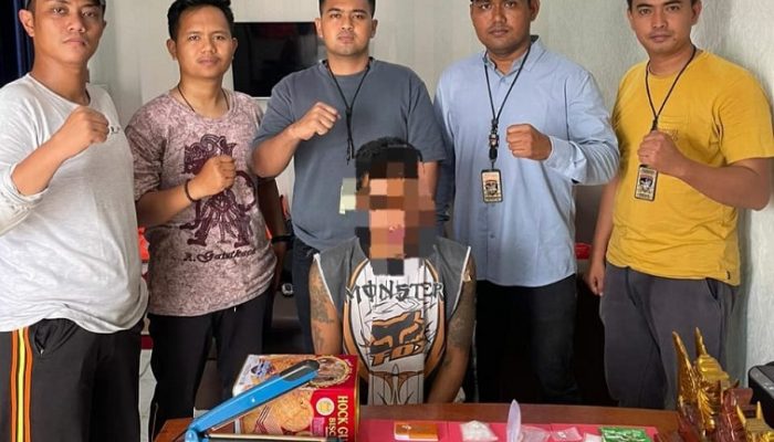 Satpolairud Polres Kukar Tangkap Pengedar Sabu di Perairan Kota BanguN