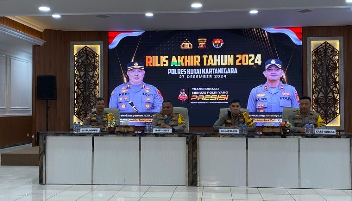 Kapolres AKBP Heri Rusyaman Pimpin Press Release Akhir Tahun 2024