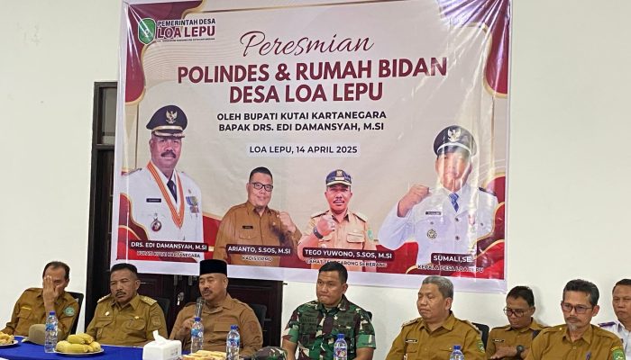 Polindes Desa Loa Lepu Diresmikan, Bupati Kukar: Agar Dikelola dengan Baik