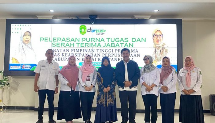 Aji Lina Rodiah Purna Tugas, Rinda Destianti jadi Plt Kepala Dinas Kearsipan dan Perpustakaan Kukar