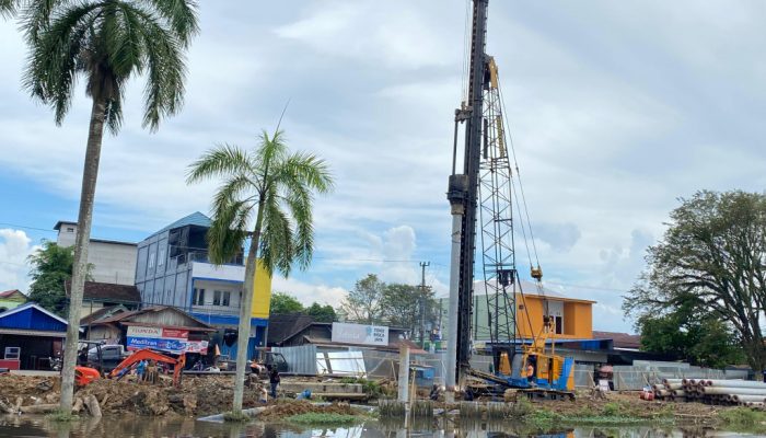 Proyek Jembatan Tenggarong Dimulai, Pemancangan Tiang Sudah Capai Delapan Titik