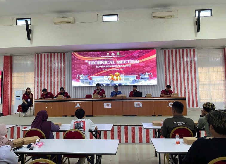 Technical Meeting Lomba Seni Budaya Kutai, Erau 2025.(Irvan)