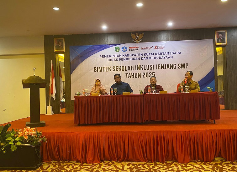 Bimtek Sekolah Inklusi Jenjang SMP Tahun 2025. (Irvan/dutakaltimnews.com)