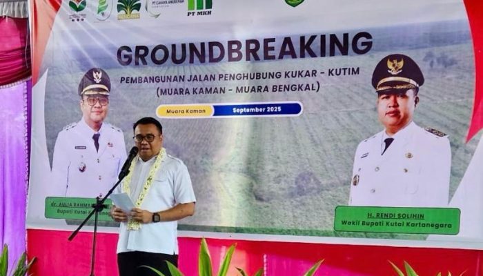 Groundbreaking Jalan 12,9 Km Menamang Kiri–Senambah, Bukti Sinergi Pemkab dan Forum TJSP