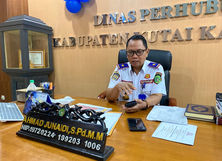 Kepala Dinas Perhubungan Kukar Ahmad Junaidi (and/dutakaltimnews.com)
