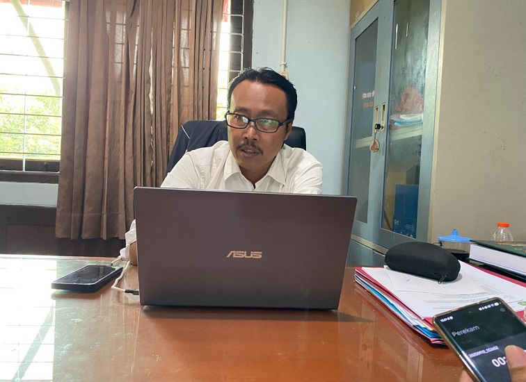 Kepala Bidang (Kabid) Ketahanan Pangan dan Hortikultura Distanak Kukar, Taufik.(Irvan/dutakaltimnews.com)