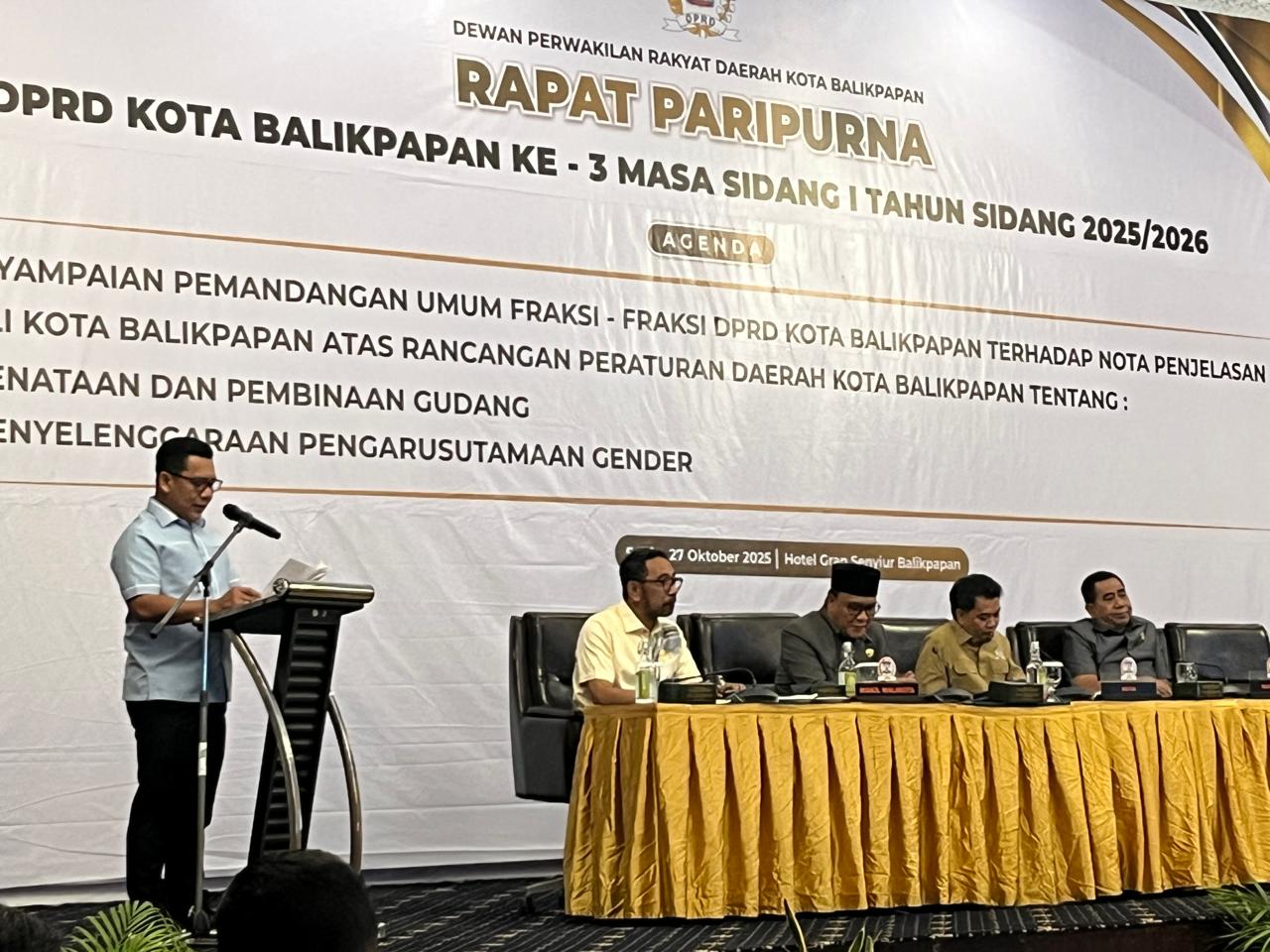 DPRD Balikpapan Gelar Paripurna Bahas Dua Raperda Strategis, Penataan Gudang dan Pengarusutamaan Gender 1 4c4a6ab4 d8cf 4a30 b624 675ee4482449