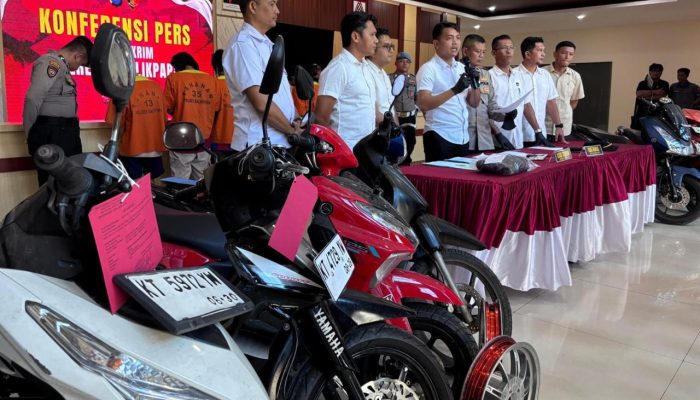Polresta Balikpapan Bongkar Sindikat Curanmor