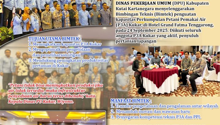 Bimtek Penguatan Kapasitas P3A, Menuju Irigasi Berkelanjutan