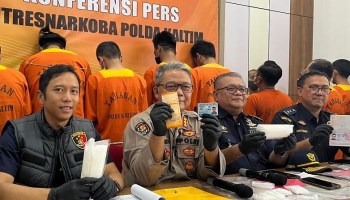Polda Kaltim dan Bea Cukai Ungkap Jaringan Narkoba Internasional Asal Malaysia