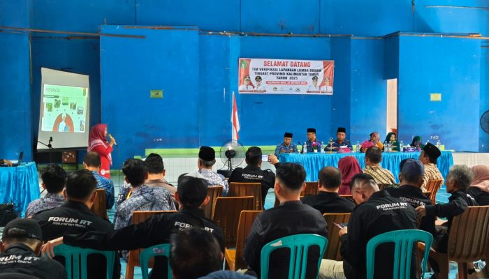 Sekretaris DPMD Kukar Dampingi Tim Verifikasi Lapangan Lomba BBGRM Kaltim