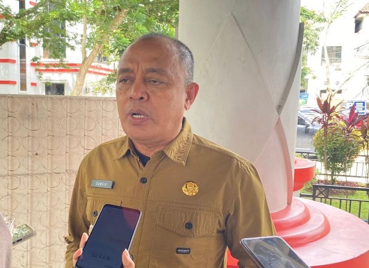 Camat Samboja, Damsik. (Irvan/dutakaltimnews.com)