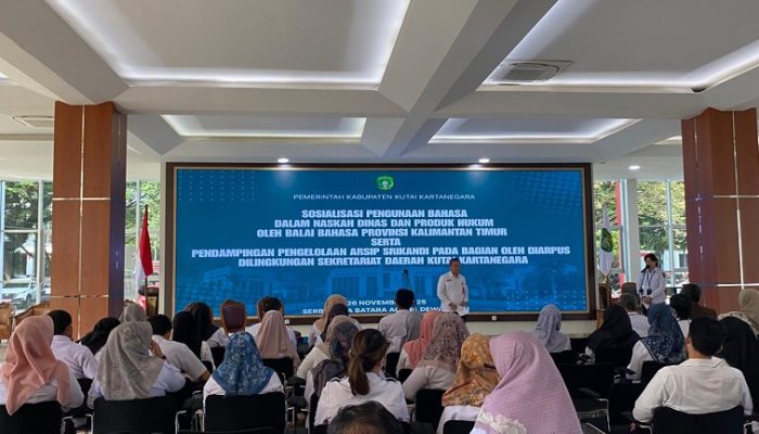 Kukar Perkuat Penggunaan Bahasa Baku dan Arsip Digital Lewat Sosialisasi Bersama Balai Bahasa Kaltim