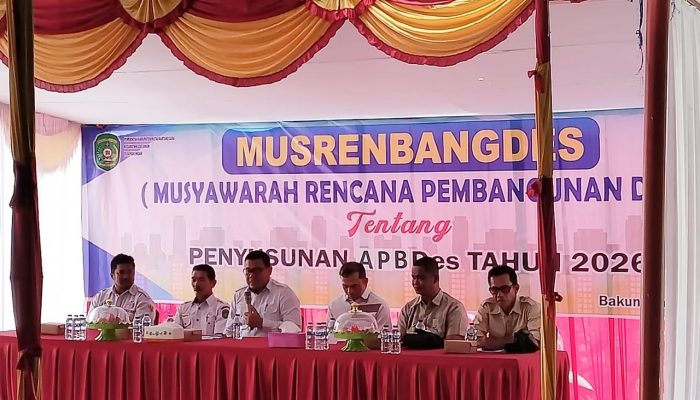 Kepala DPMD Kukar Hadir Sekaligus Narasumber Musrenbangdes Desa Bakungan