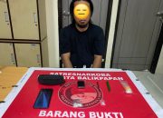 Satresnarkoba Polresta Balikpapan Tangkap Residivis Pengedar Sabu di Sebuah Hotel Klandasan Ilir