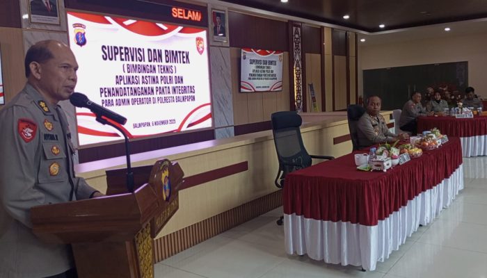 Polresta Balikpapan Gelar Bimtek Aplikasi Astina Polri