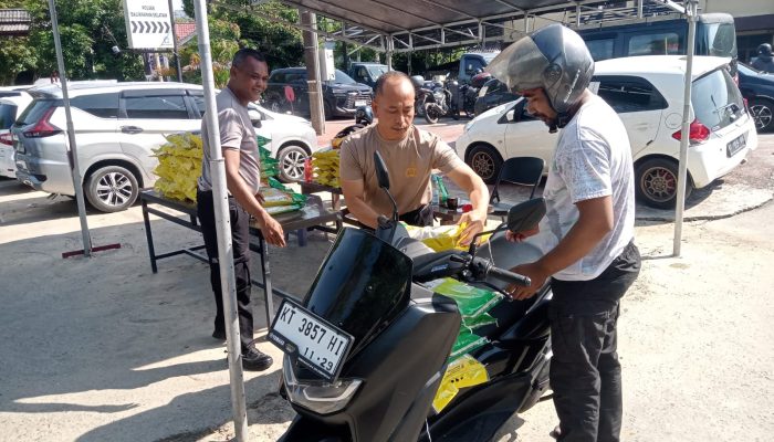 Polresta Balikpapan Gelar Gerakan Pangan Murah Jelang Nataru
