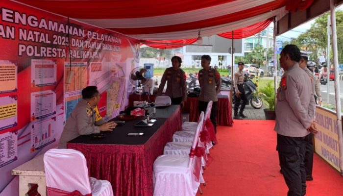 Kapolresta Balikpapan Pastikan Kesiapan Pos Pam dan Pos Terpadu Ops Lilin Mahakam 2025