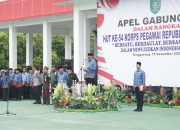 Pemkab Kukar Gelar Apel Gabungan Korpri dan Penyematan Satya Lencana HUT ke-54 Korpri