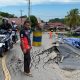 Jalan Poros Samarinda–Balikpapan di KM 28 Desa Batuah, Kembali Ambles. (Istimewa)