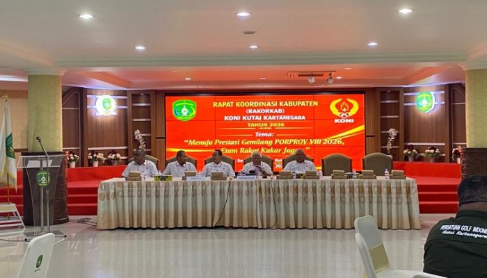 RAKORKAB KONI Kukar 2026 Fokuskan Strategi Hadapi Porprov VIII di Tengah Keterbatasan Anggaran