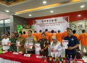 Polres Kukar Musnahkan Barang Bukti Narkoba dan Ribuan Botol Miras, Dari Berbagai Kasus Sepanjang 2025