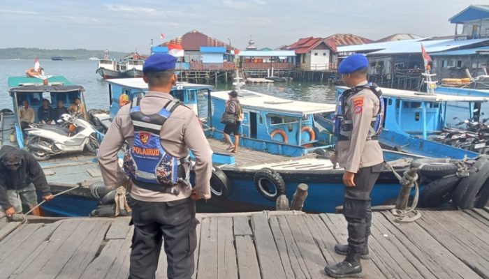 Polairud Polresta Balikpapan Intensifkan Patroli Dialogis di Pesisir, Antisipasi Kerawanan Perairan
