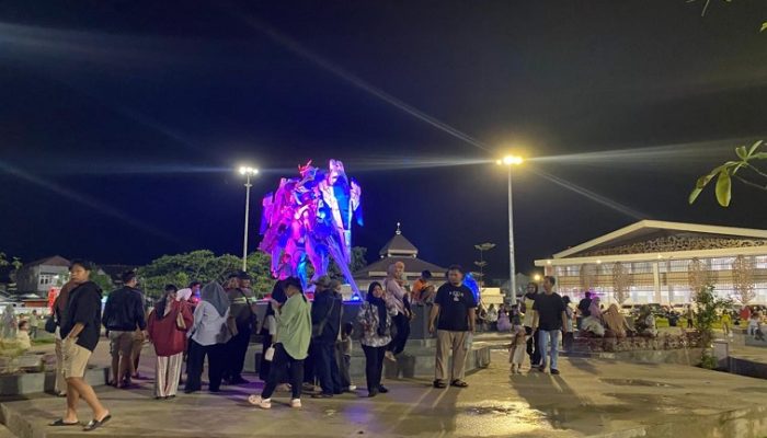 Taman Super Hero di Pasar Tangga Arung Kembali Ramai Pengunjung