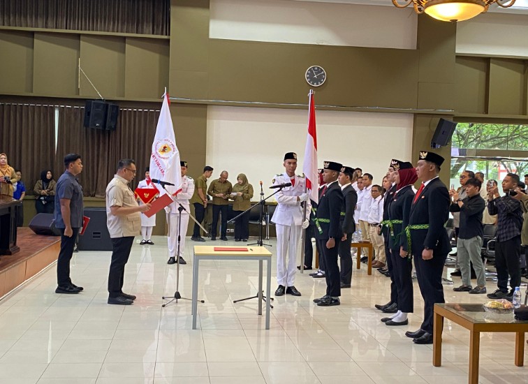 Pengukuhkan Duta Pancasila Paskibraka Indonesia (DPPI) Kukar. (Irvan/dutakaltimnews.com)