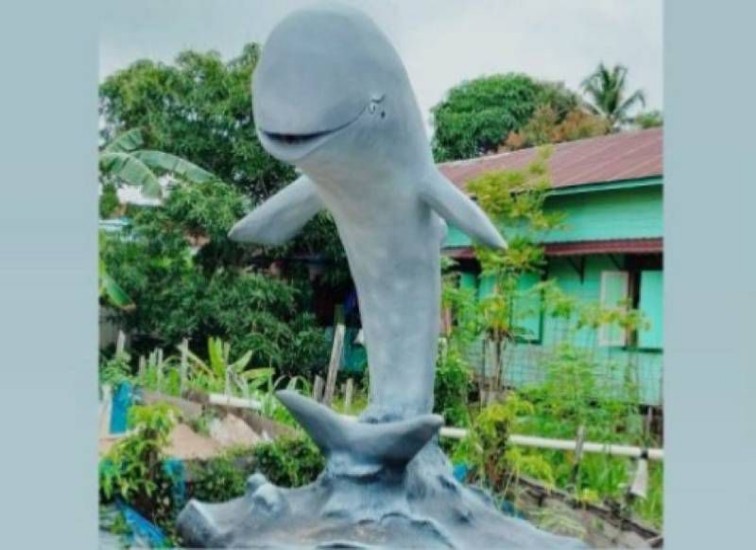 Parung Pesut Mahakam Di Desa Muara Muntai Ulu. (Dok. Istimewa)