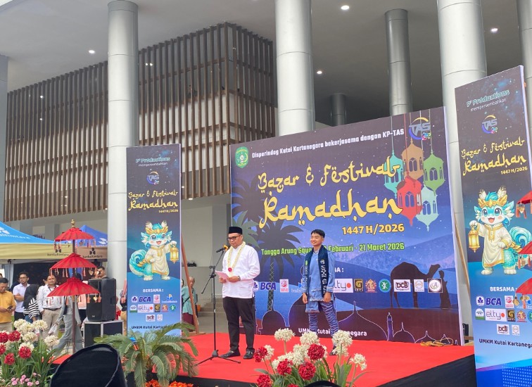 Pembukaan Bazar Ramadhan 1447 H Di kawasan Pasar Tangga Arung Square, Tenggarong. (Irvan/dutakaltimnews.com)
